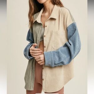 Elegant Corduroy Button Down Shirt